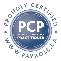 Payroll Compliance Practitioner certification seal, payroll.ca